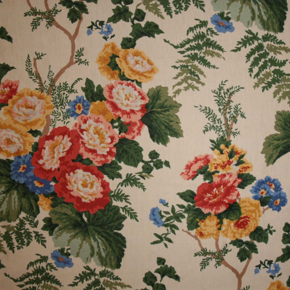 Tecido Floral Equador Baunilha