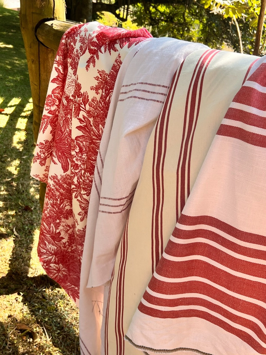 Tecido Lista Marie Poppy