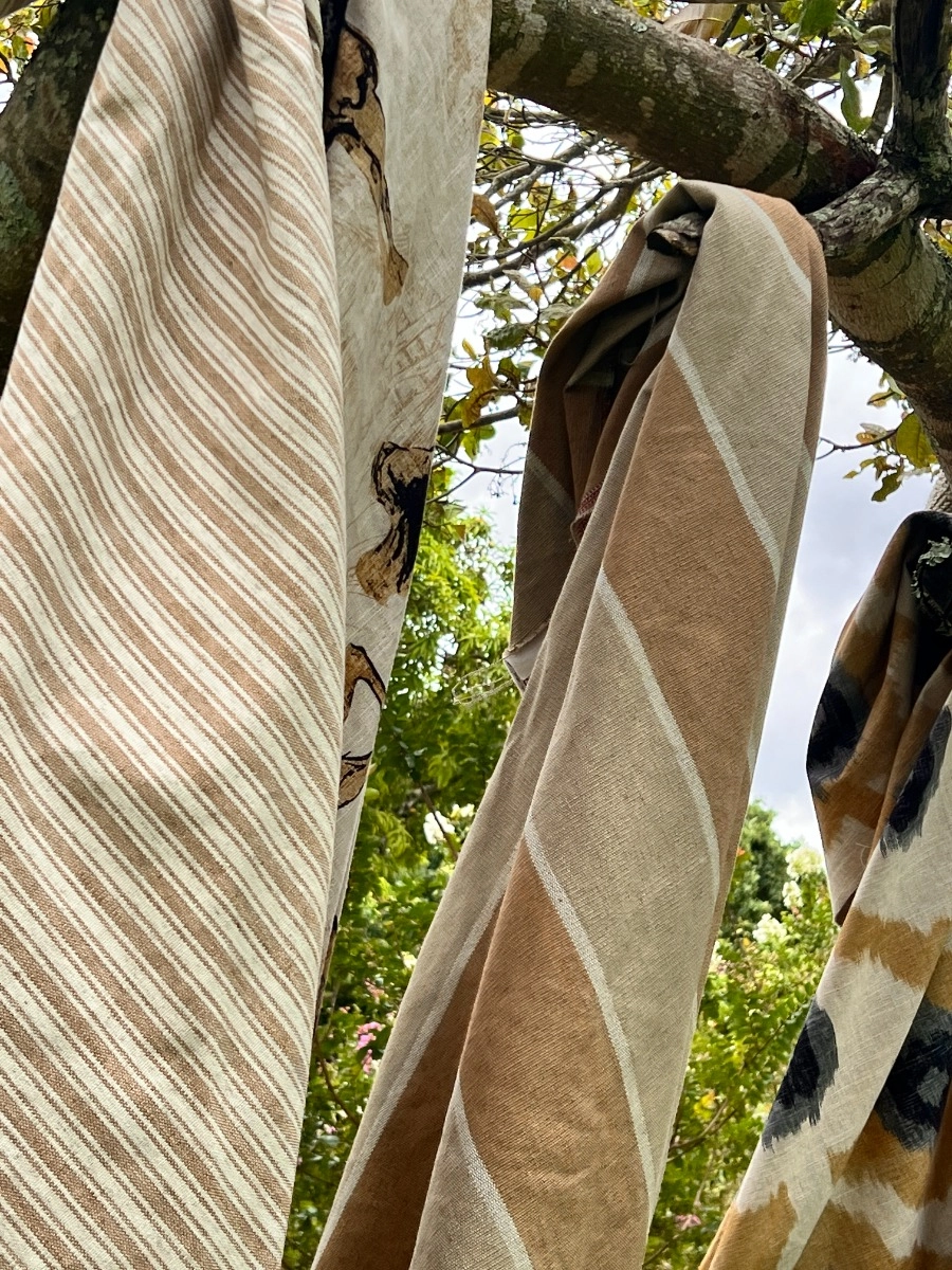 Tecido Lista Rústica Camel 