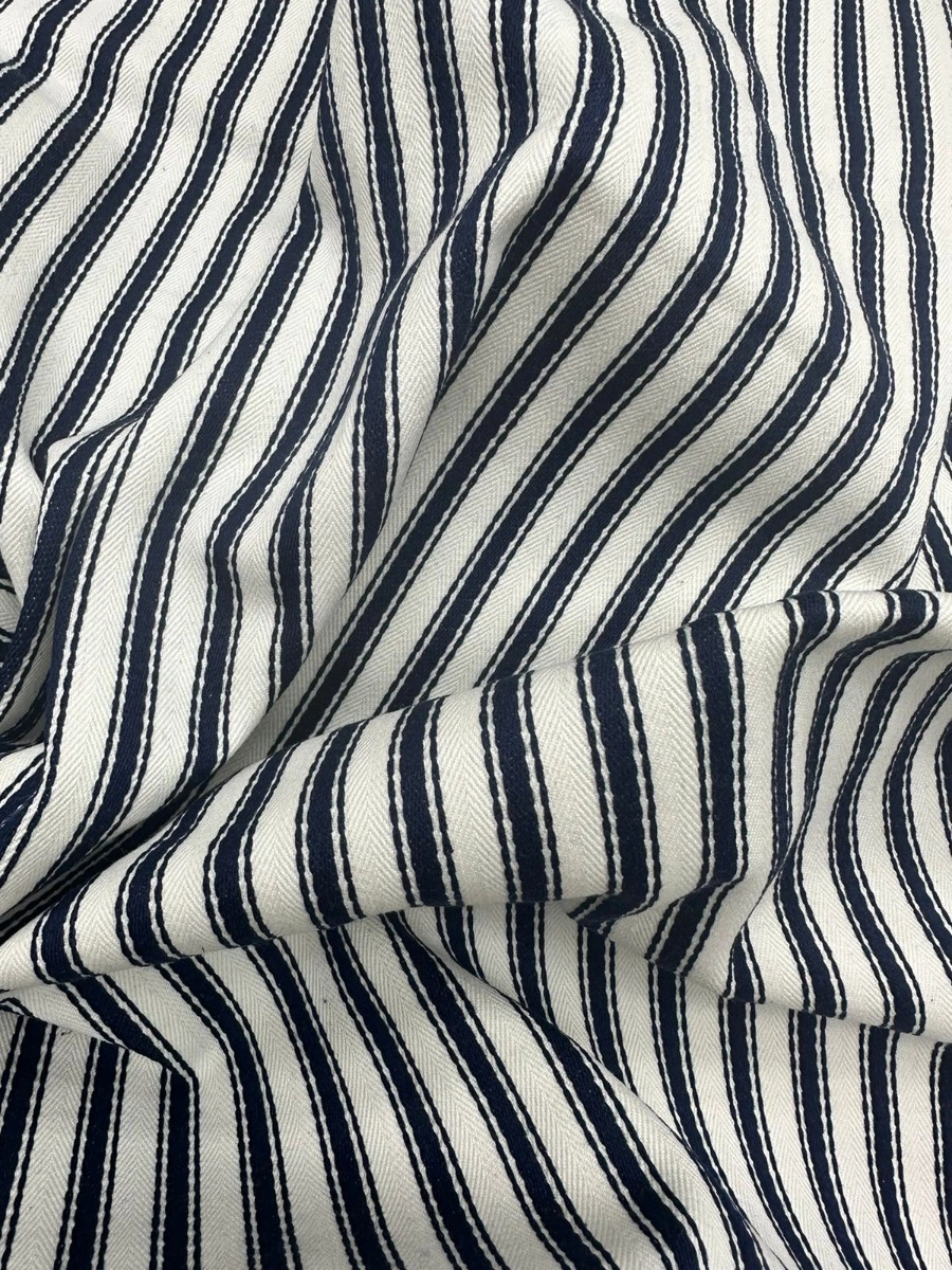 Tecido Índia Lista Blue