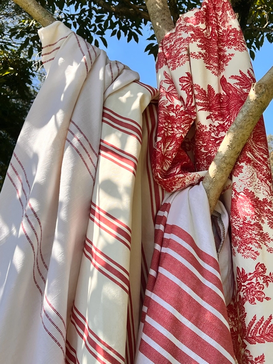 Tecido Lista Marie Poppy