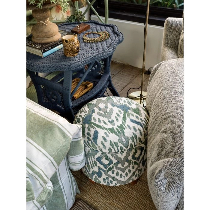 Tecido Jacquard Ikat Salvia 