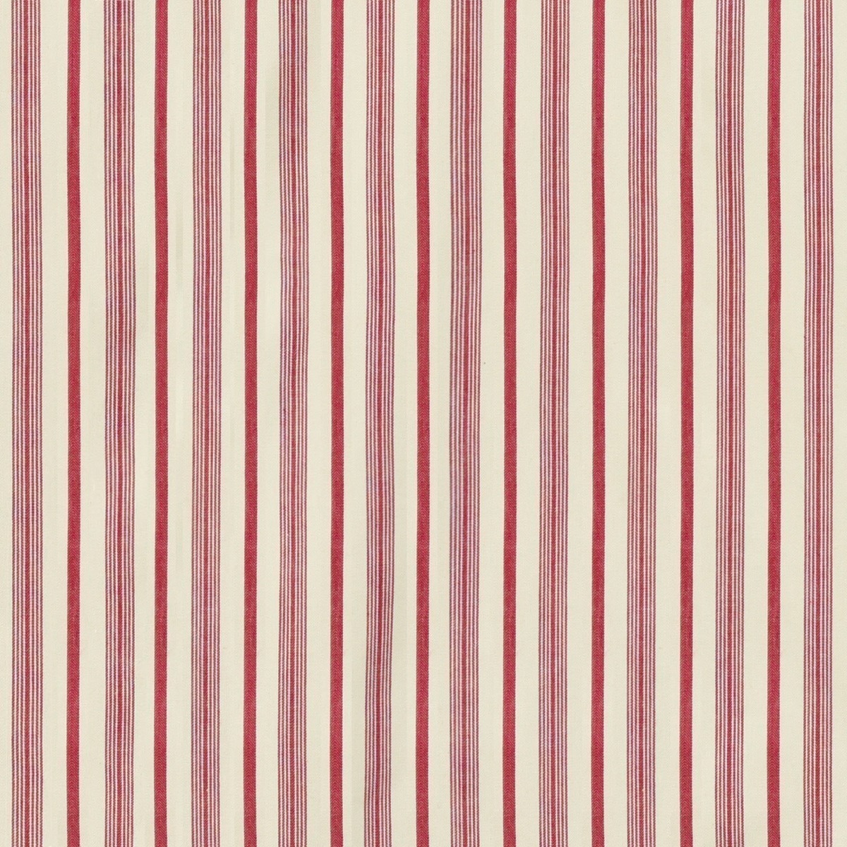 Tecido Lista Aveiro Vermelha Off White