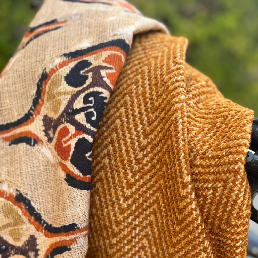 Tecido Chevron Âmbar