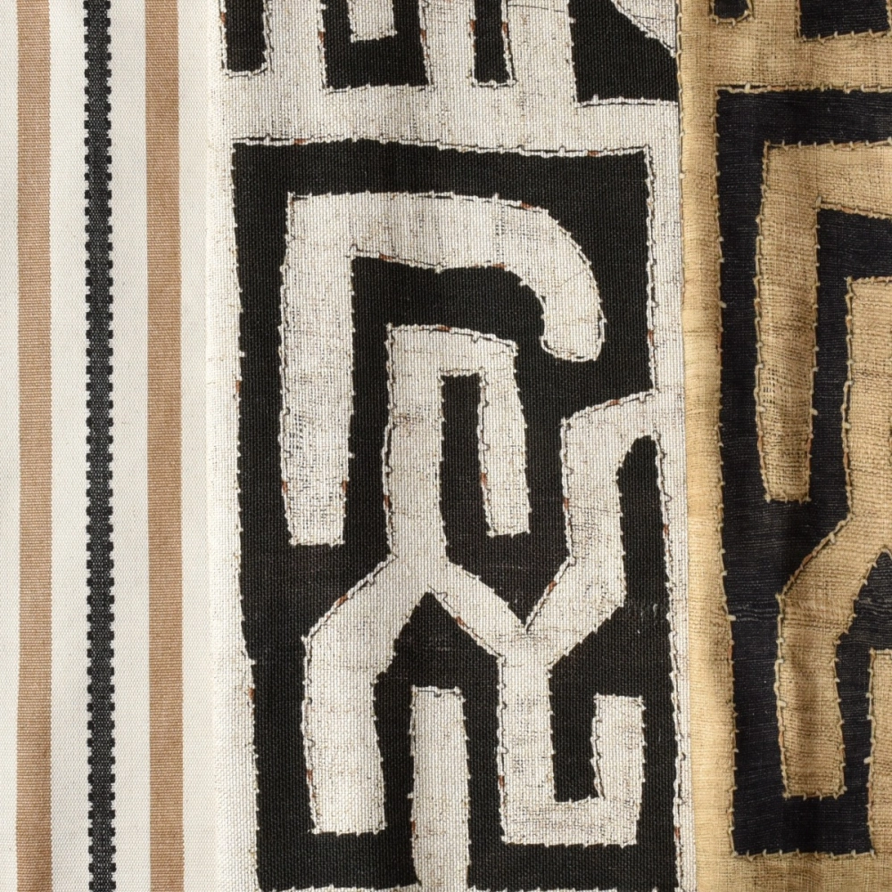 Tecido Estampa Kuba Off White Tecido Estampa Kuba Off White