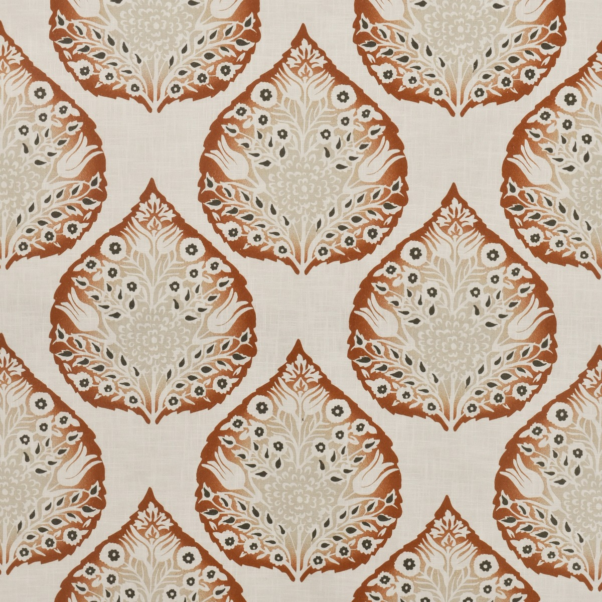 Tecido Estampa Lotus Rusty - SKU 24402585