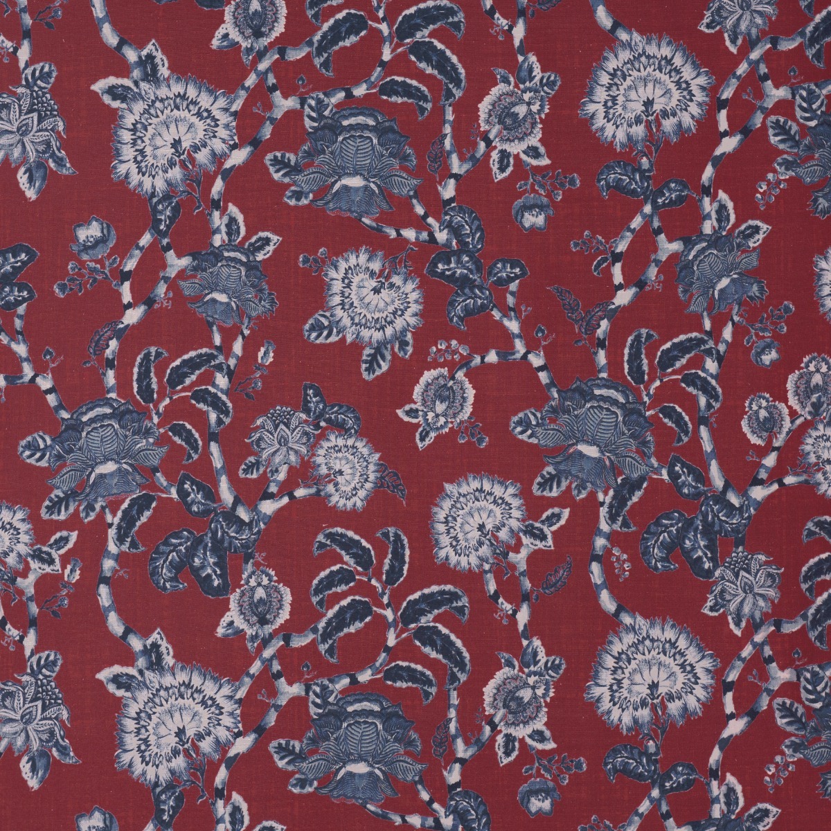 Tecido Floral Dália Red - SKU 24404007