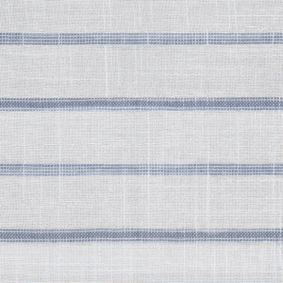 Tecido Gaze Lista Chalk Denim