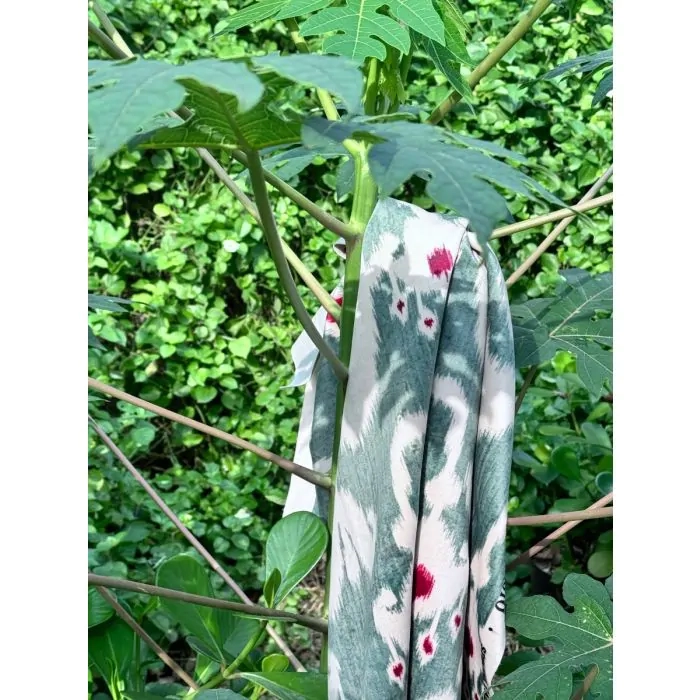 Tecido Ikat Agapanto Tecido Ikat Agapanto