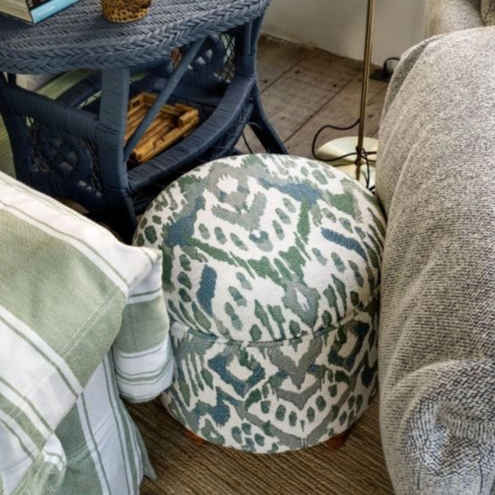 Tecido Jacquard Ikat Salvia 