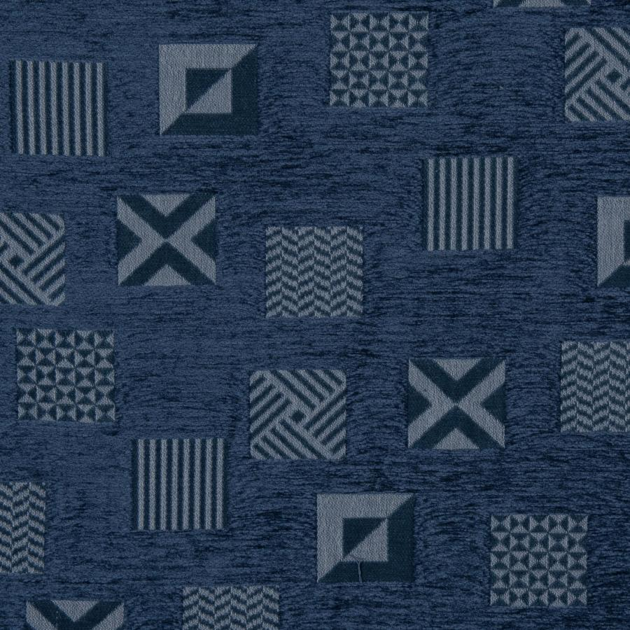 Tecido Jacquard Matriz Azul