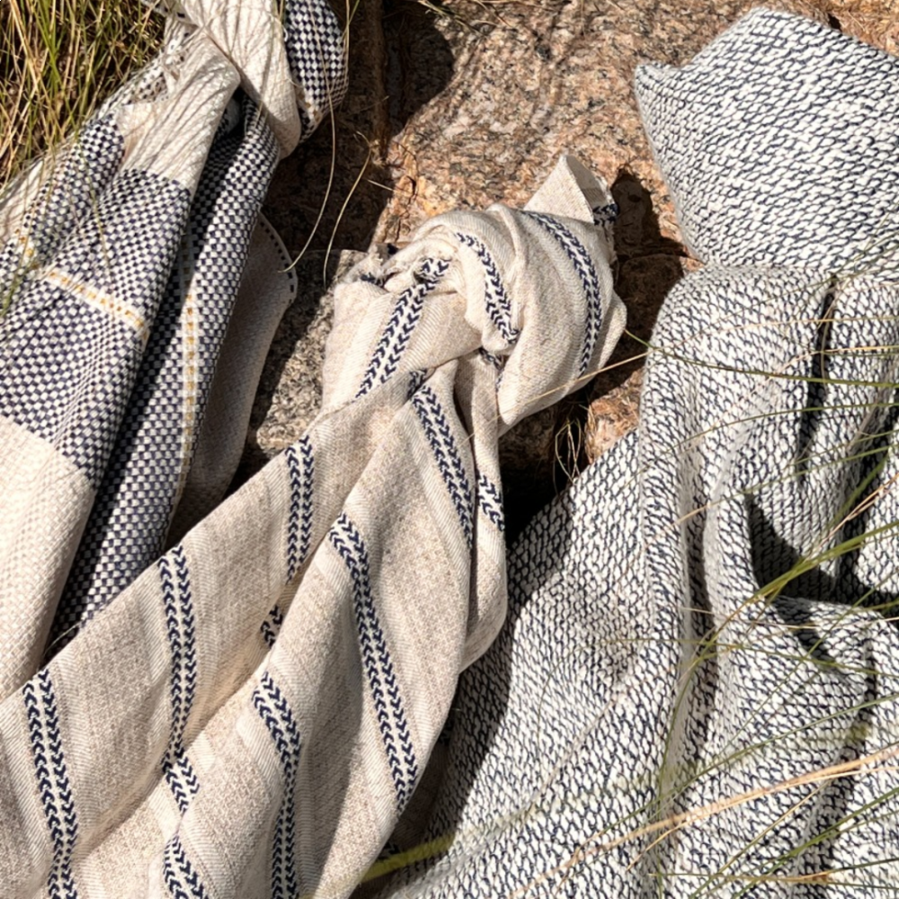 Tecido Lista Larga 2 Cores Marinho 