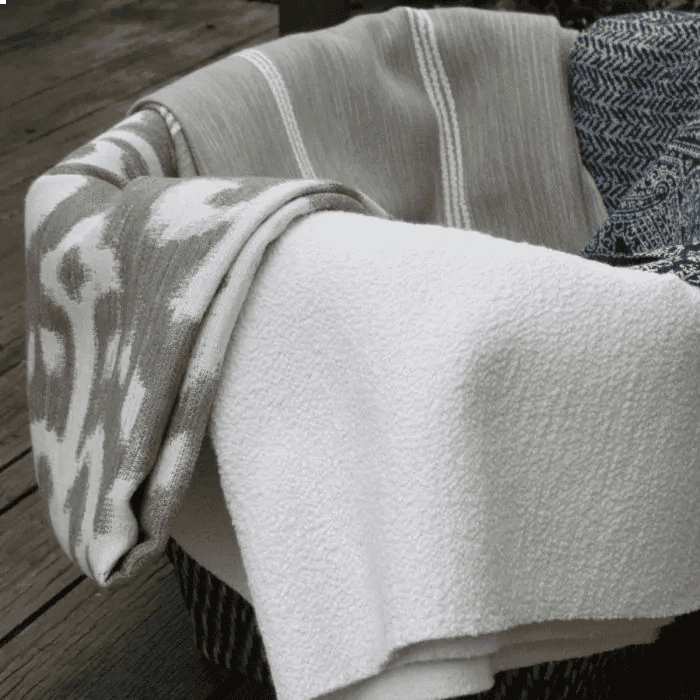 Tecido Lista Natural e Off White by Sunbrella