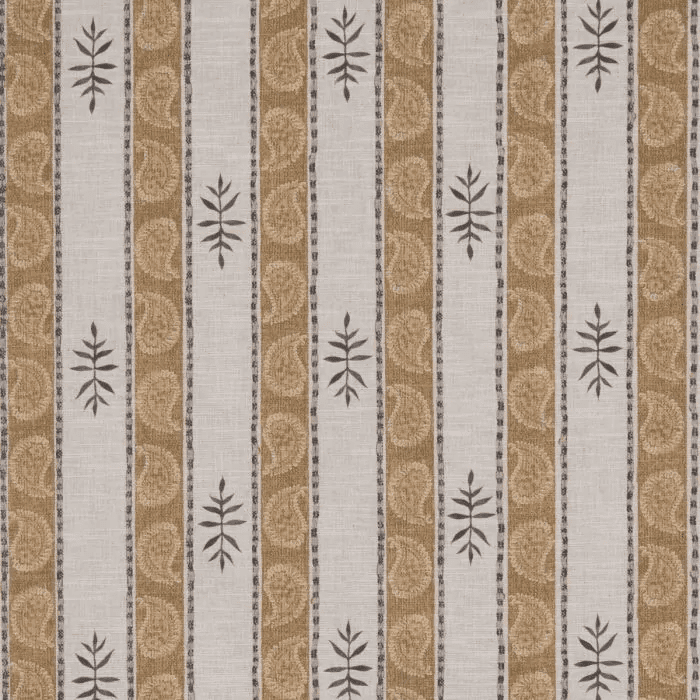 Tecido Lista Paisley Camel