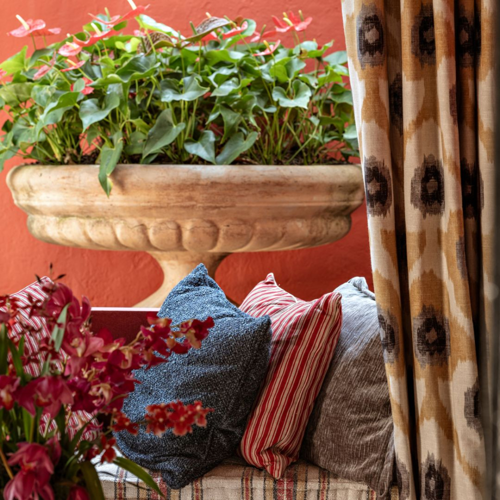 Tecido Lista Papoula