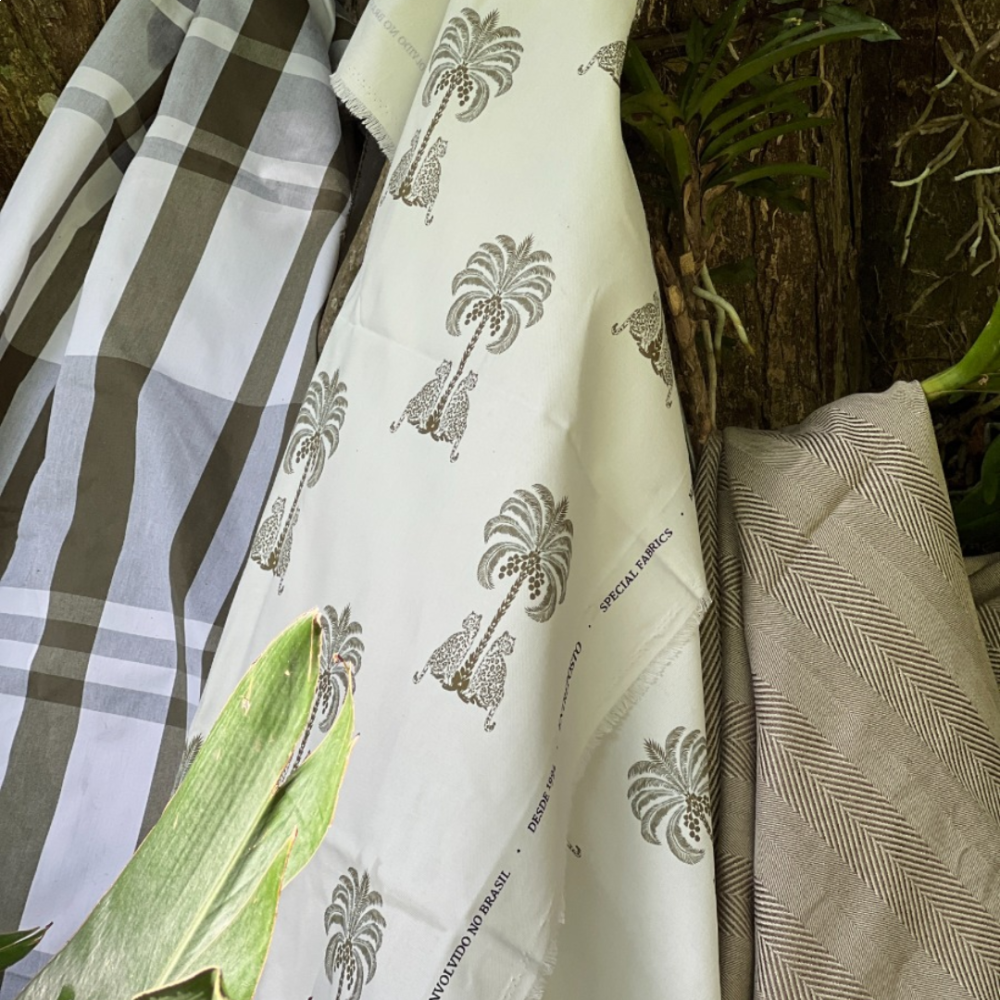 Tecido Onça Pintada Cedro