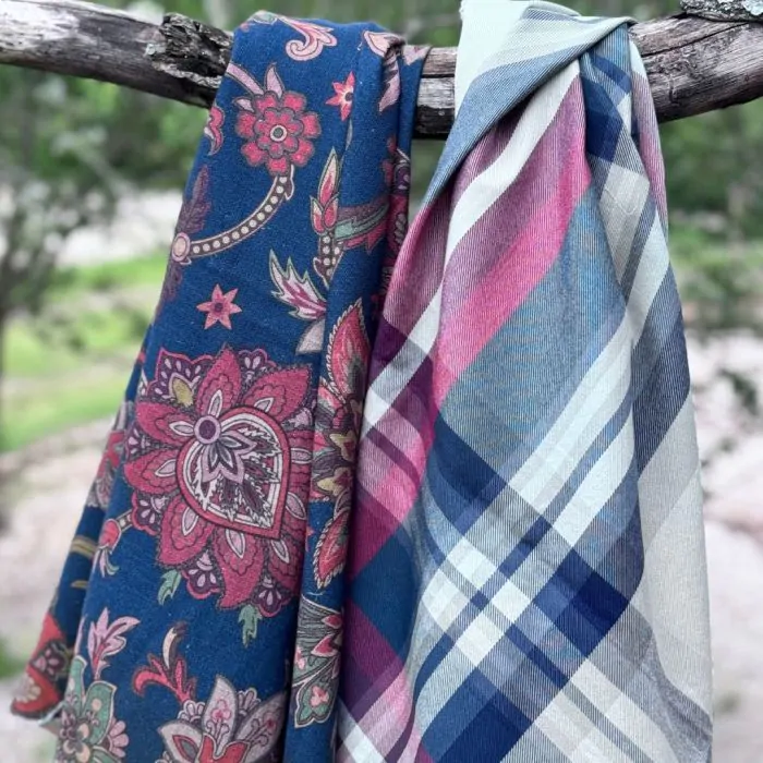 Tecido Paisley Blue