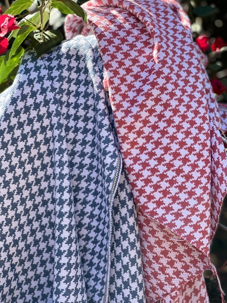 Tecido Pied Coq Jeans 