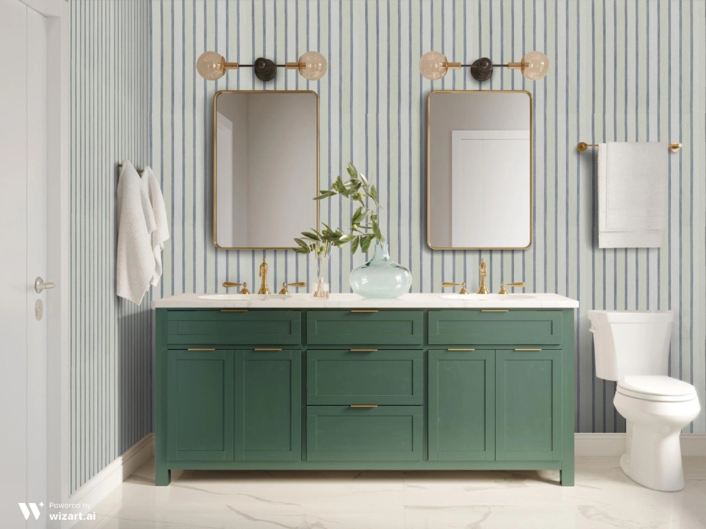 Tecido Bicolor Salvia e Jeans 