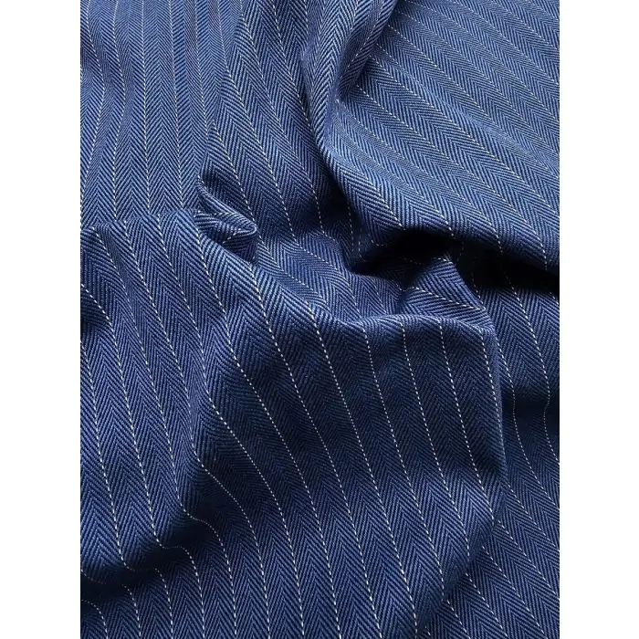 Tecido Chevron Long Beach Índigo Tecido Chevron Long Beach Índigo