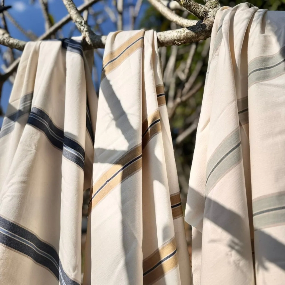 Tecido Lista Azaleia Camel