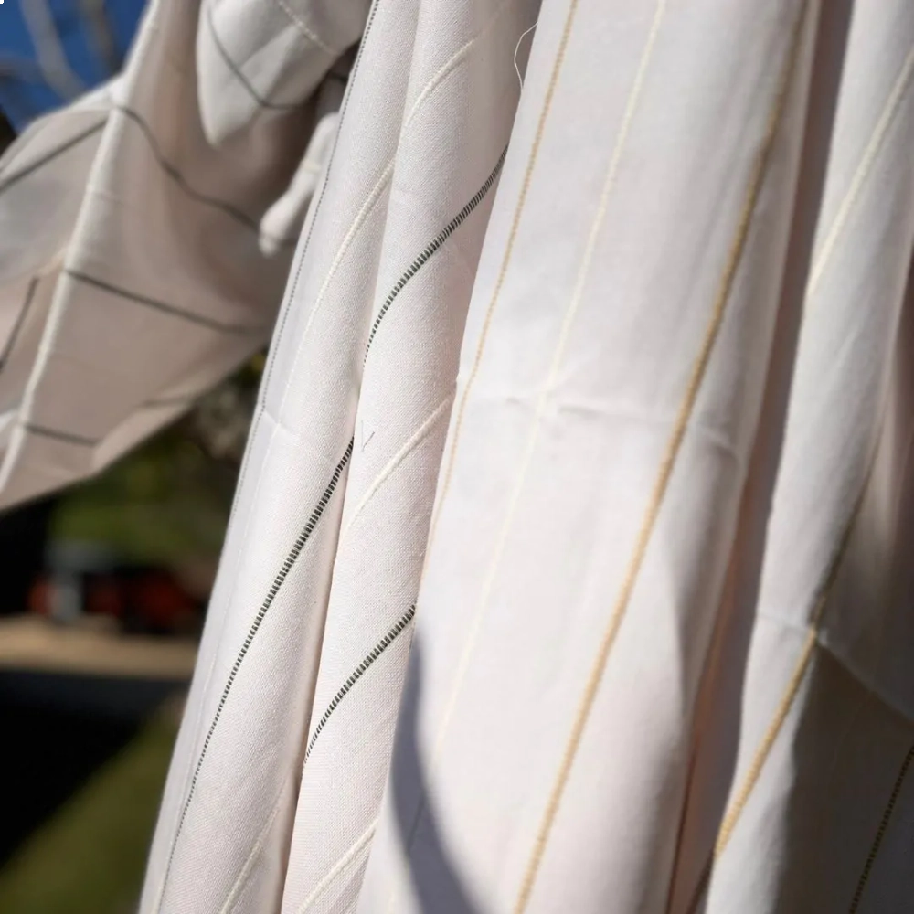 Tecido Lista Bordada Esmeralda