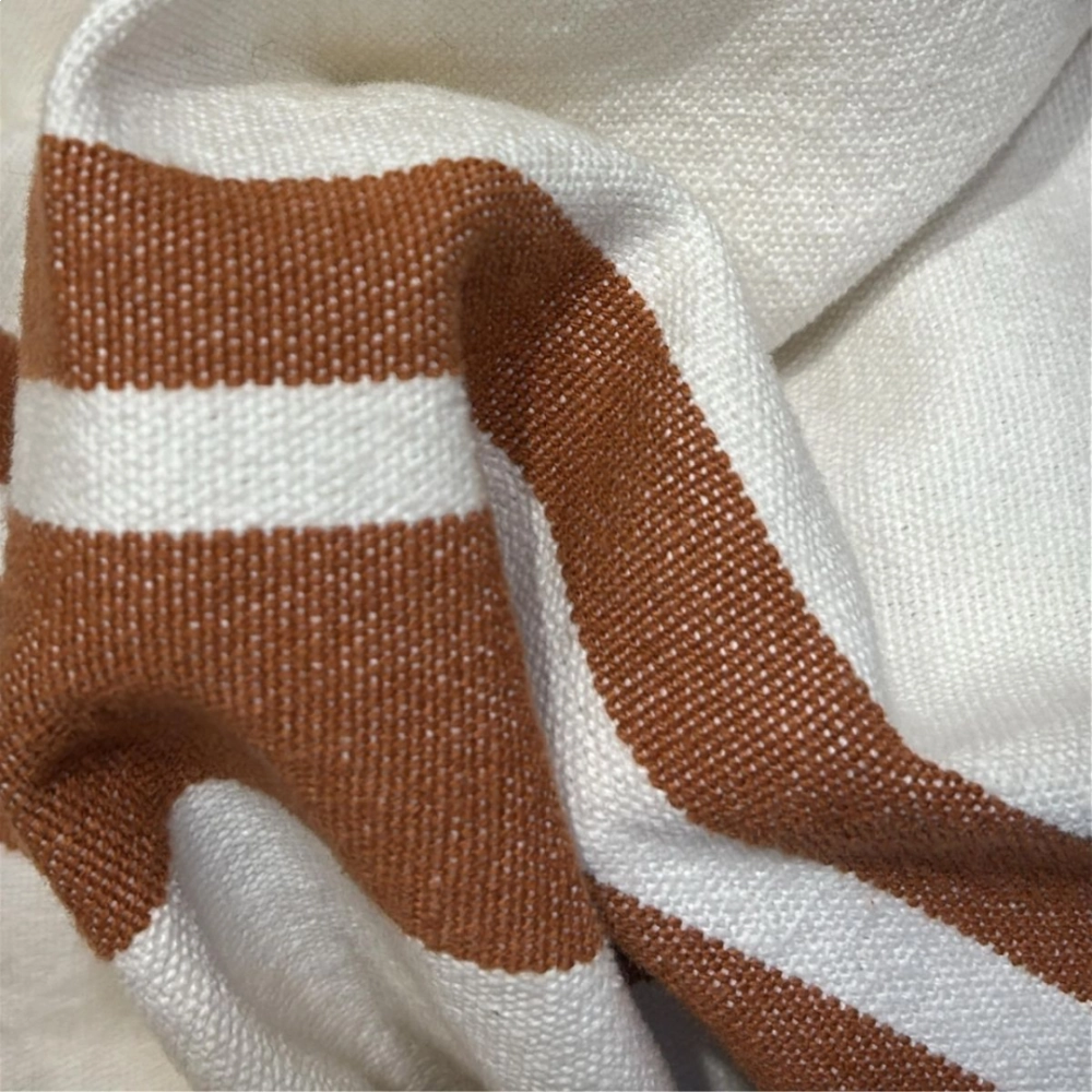 Tecido Lona Lista Rusty