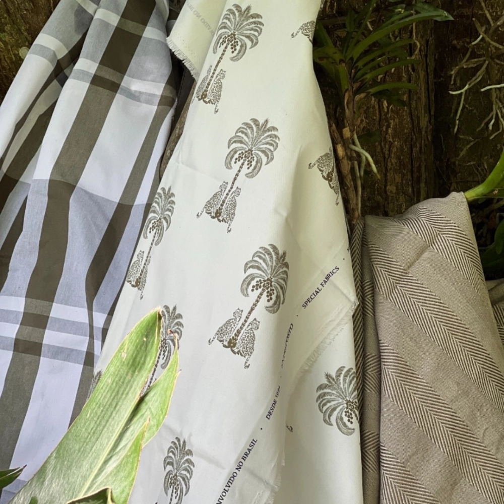 Tecido Onça Pintada Cedro