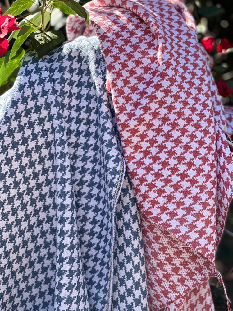 Tecido Pied Coq Jeans 