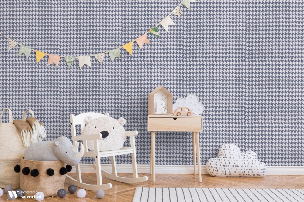 Tecido Pied Coq Jeans 